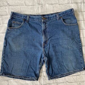 Denim Backroad Blues men 42 pull on jean shorts 100% cotton blue